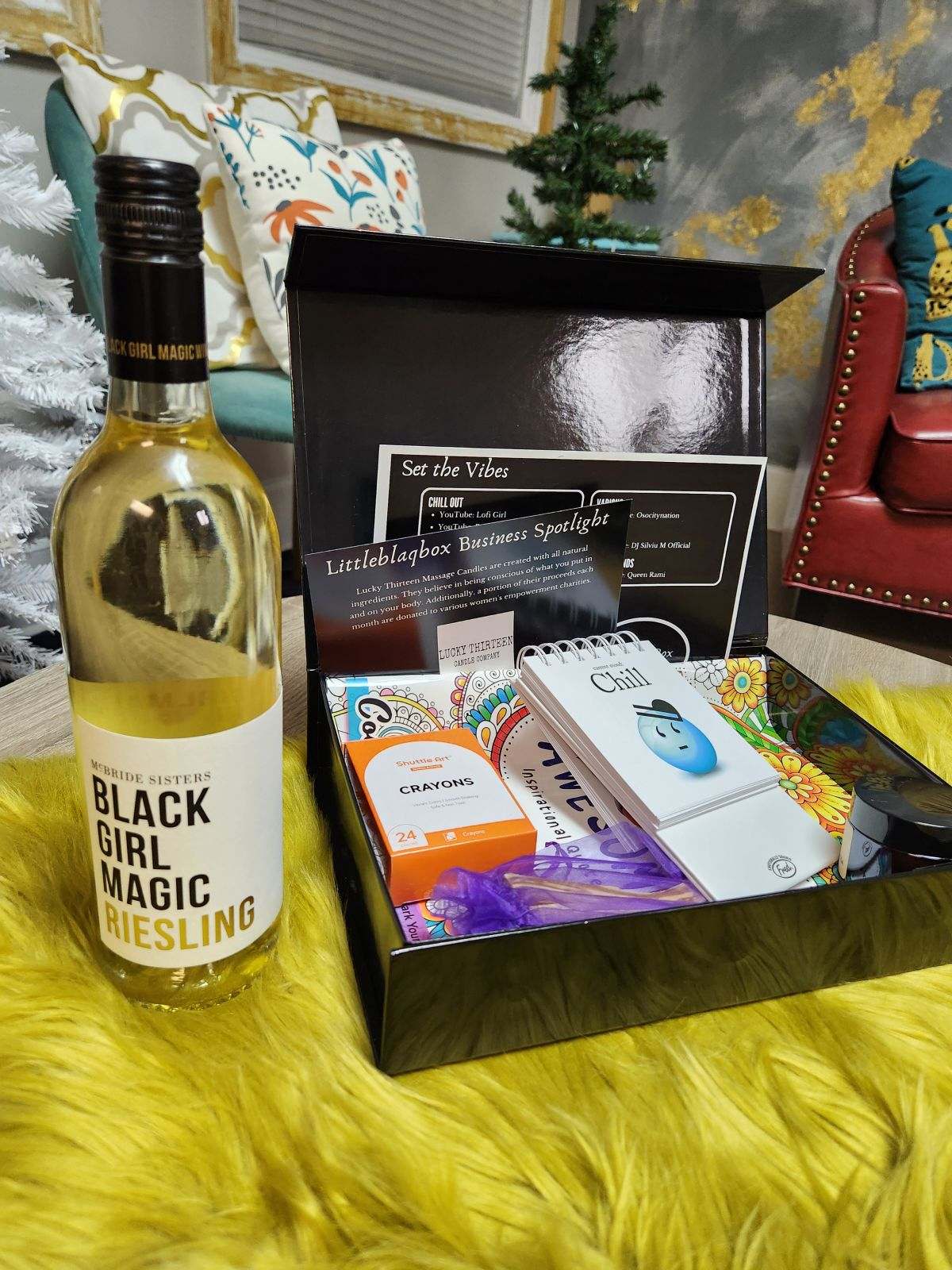 Little Blaq Date Night Box w/wine - S&S Cookin