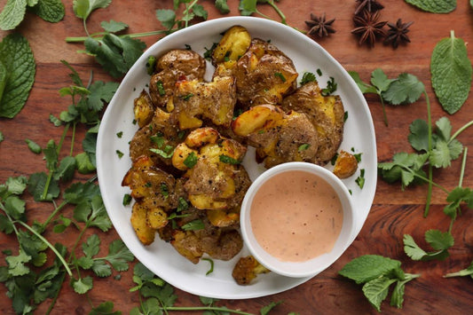 Chipotle Butter Smashed Oven Roasted Potatoes (Family Size)