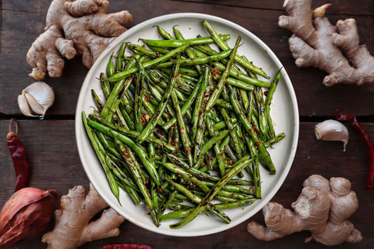 (VG)Maple Chipotle Green Beans W/ Stir Fried Shallots