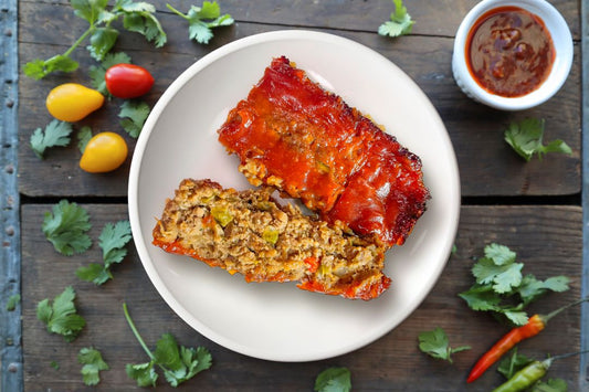 Sweet & Spicy Glazed Turkey Meatloaf ( Family Style)